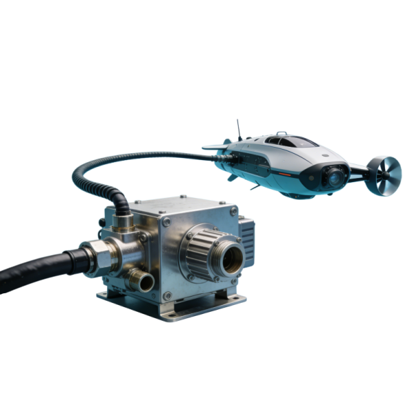 Linha de vida de transmissão de energia para trabalhos com mangueira umbilical subaquática